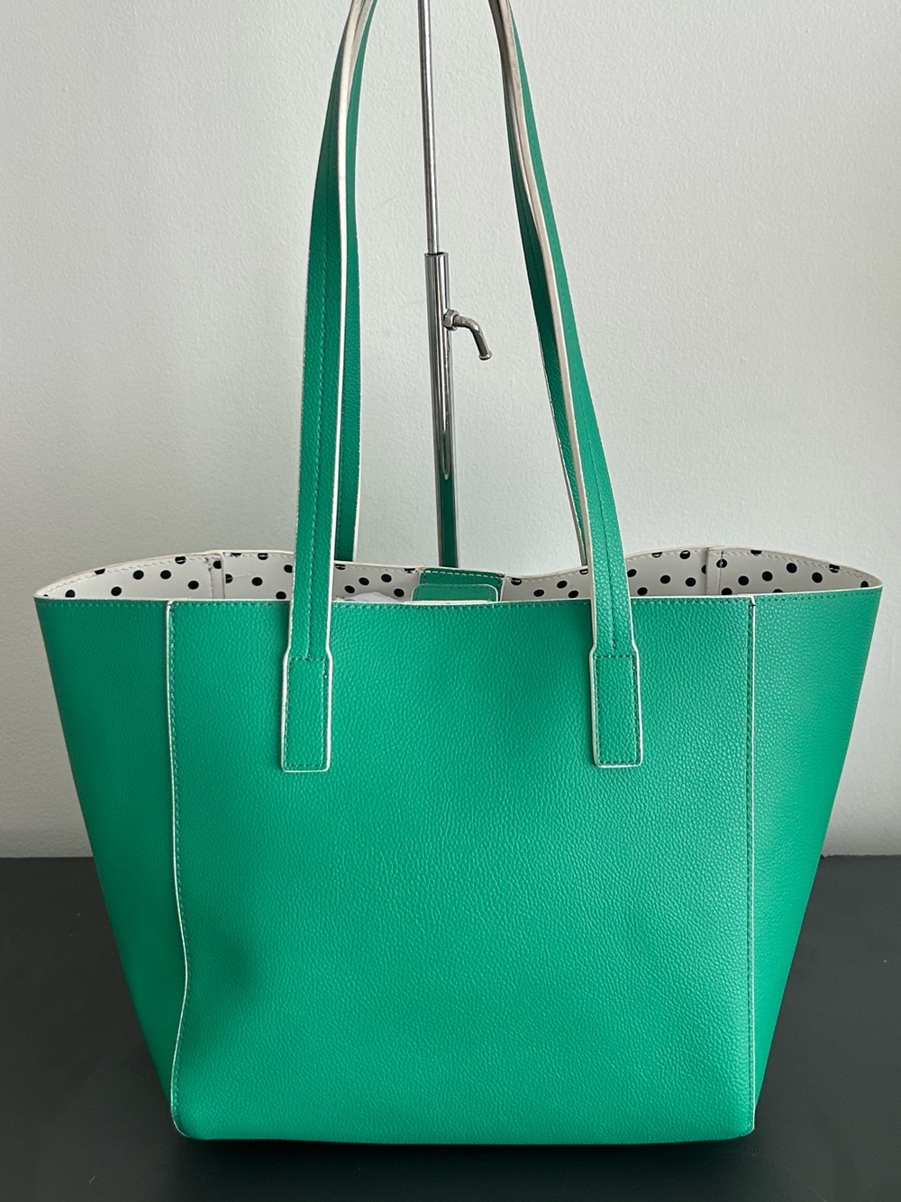 Tommy Bahama Green Reversible Tote Bag Carryall structured tote - Picture 11 of 11